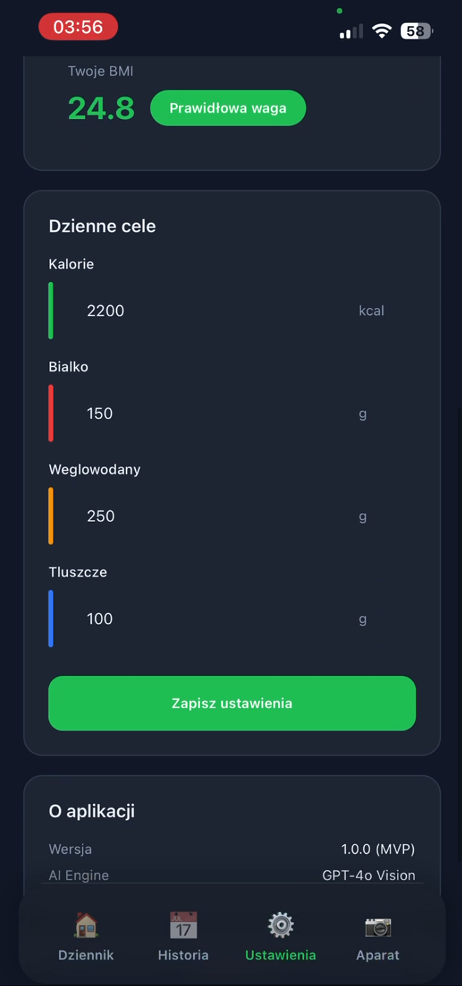 EatSee - Śledź postępy